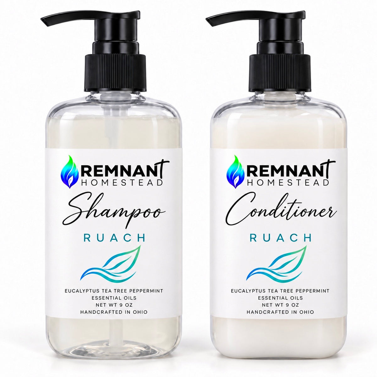 Shampoo & Conditioner Duo Bundle | Pure Lather – Plant-Derived, Sulfate-Free