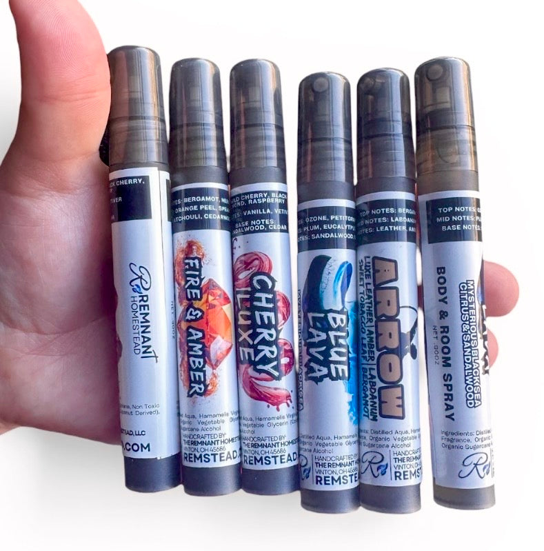 Trial Aroma Sprays | Body Mist | Room Spray | Non Toxic | Individuals