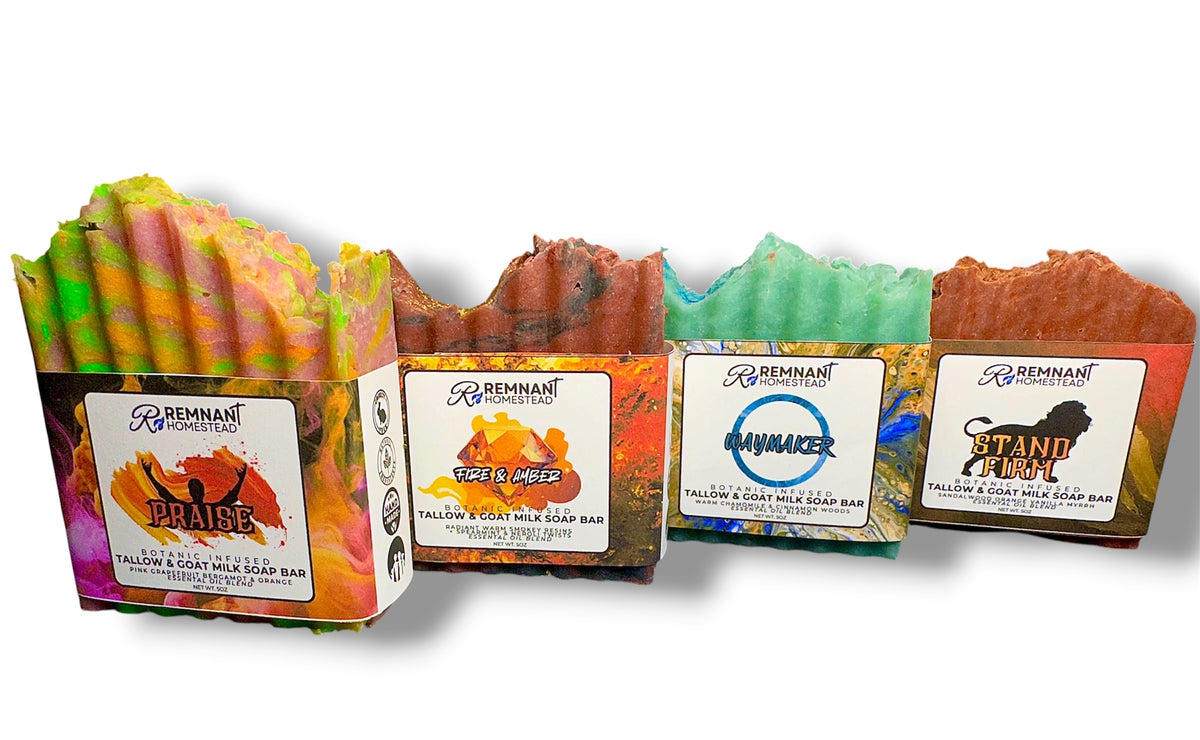 Fire&Amber Tallow GoatSoap [Unisex] Neroli Spearmint Smokey Resin Woods