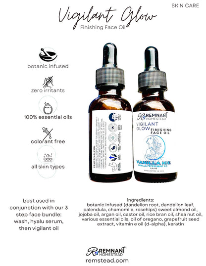 Face Care Bundle 3 Step | Hyalu Serum, Face Foam, Face Oil or Tallow Butter