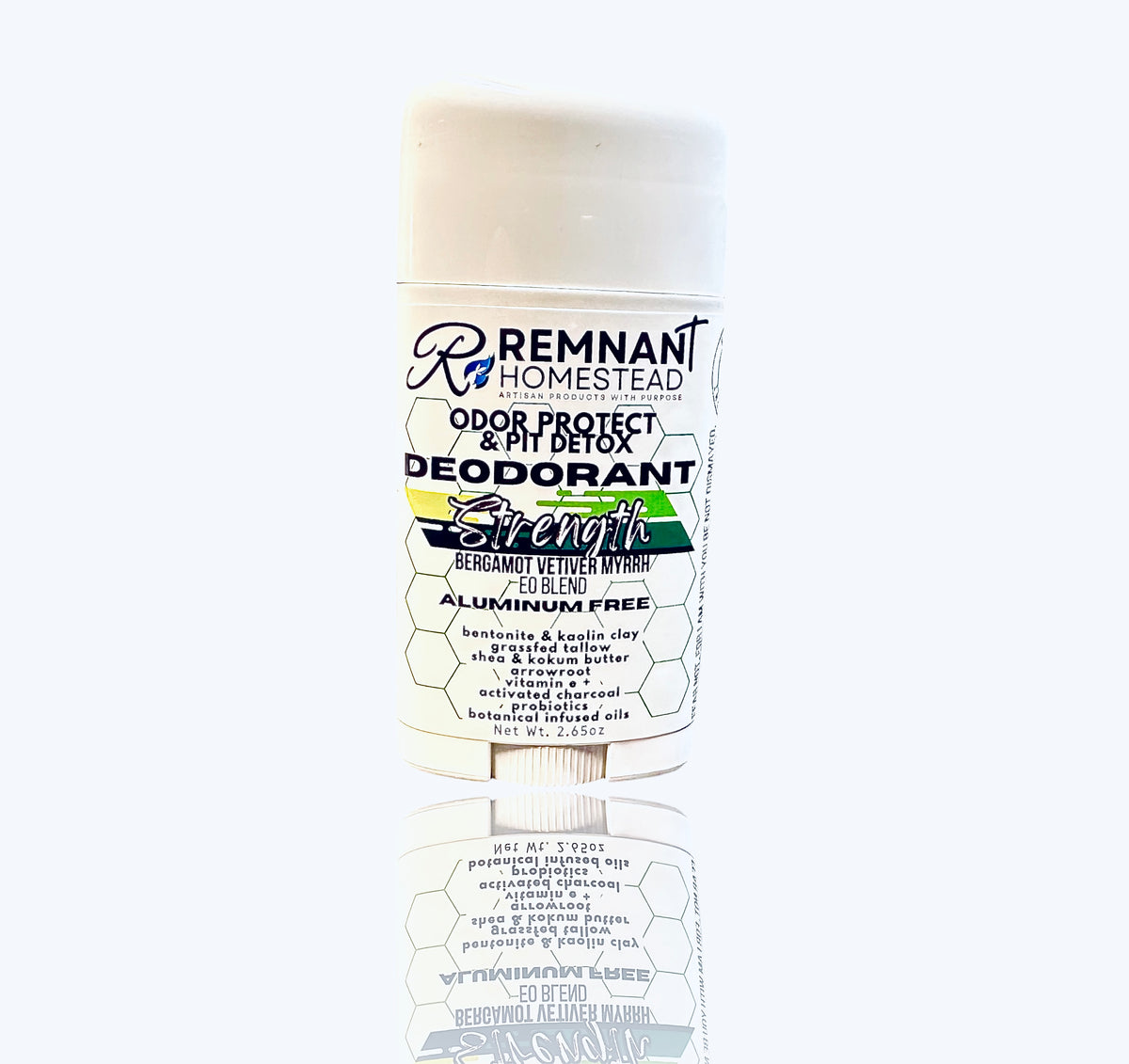 “Strength” Deodorant [Bergamot Vetiver Myrrh]