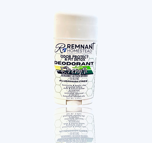 “Strength” Deodorant [Bergamot Vetiver Myrrh]