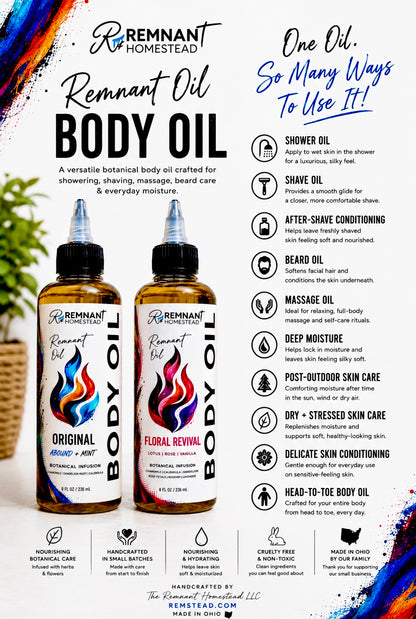 Remnant Oil | Botanical-Infused In-Shower + Body Oil