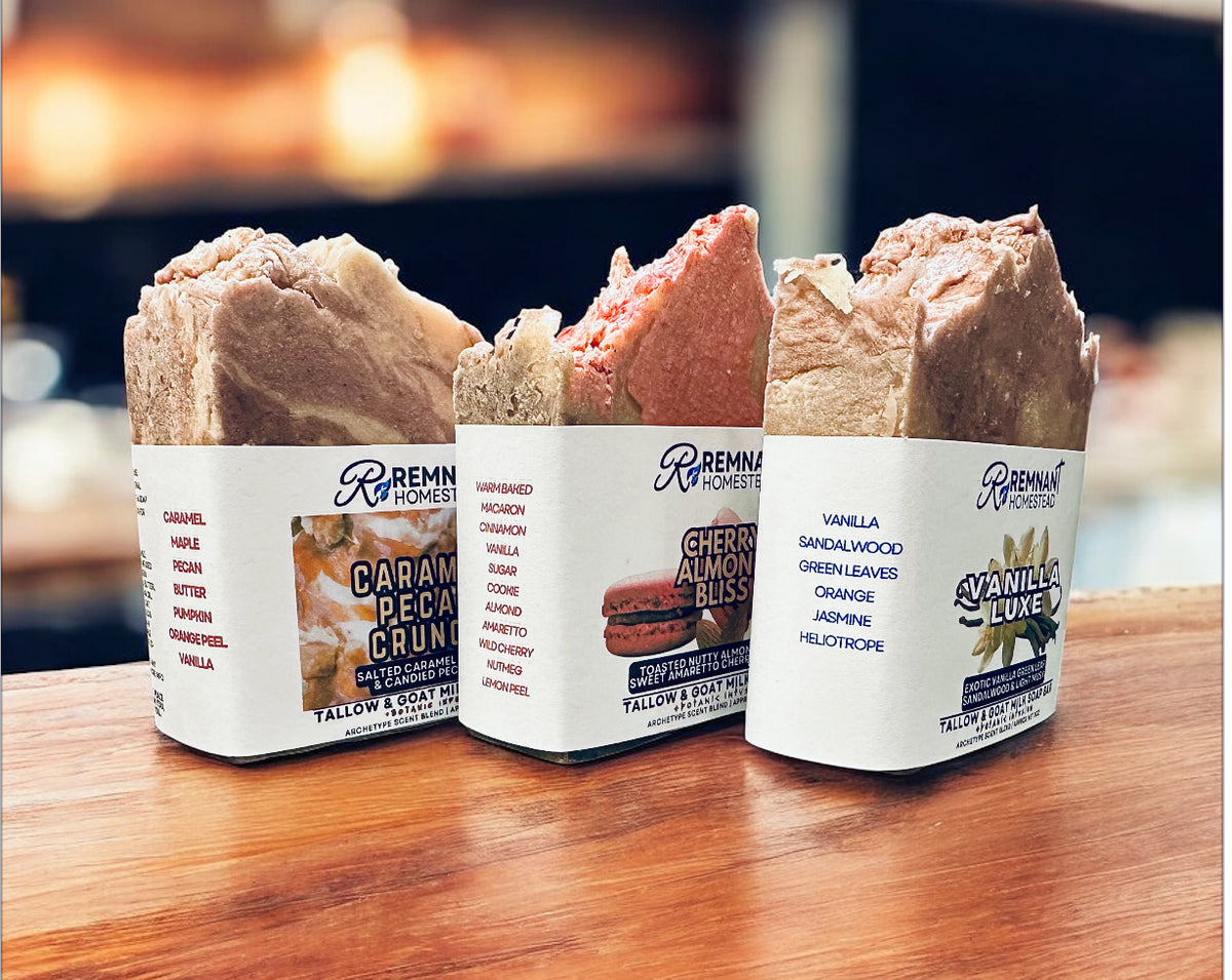 Limited Edition: Caramel Pecan Crunch | Tallow & Goat Milk Soap Bar
