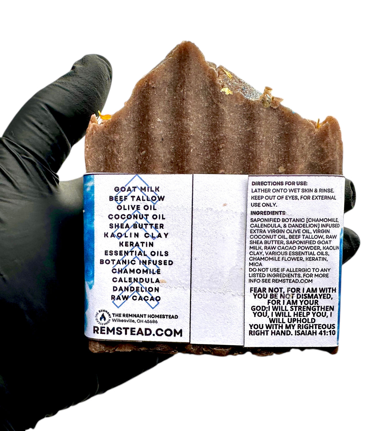 Limited Edition: Vanilla Bourbon Spice Tallow & Goat Milk Soap Bar (EO) Botanical Infused