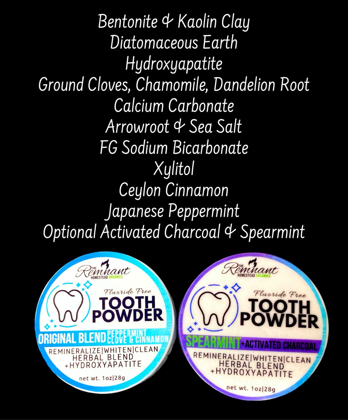 Botanical Tooth & Gum Powder [Remineralize, Trace Minerals, Herbal]