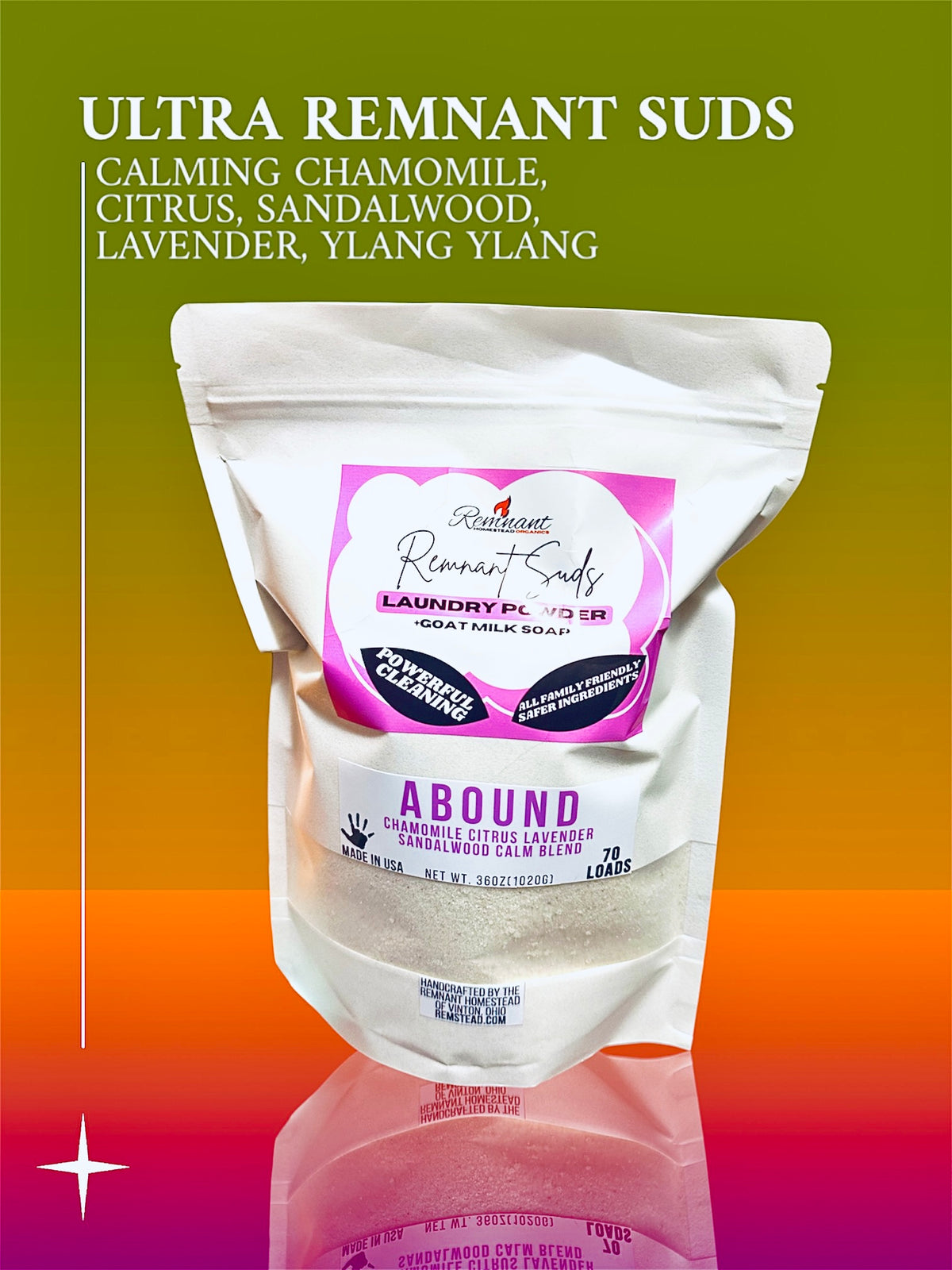 Remnant Suds Laundry Powder | Ultra Concentrated Laundry Detergent