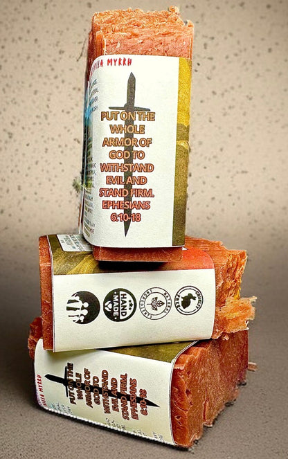 “Stand Firm” Tallow & Goat Milk Soap [Sandalwood, Orange, Myrrh, Vanilla] EO Only