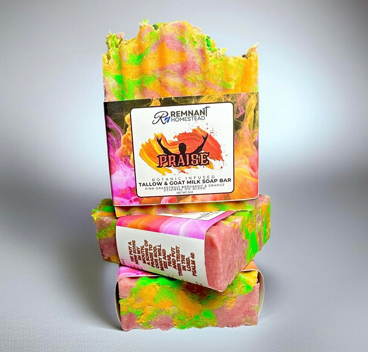 Praise EO | Tallow & Goat Milk Soap | Grapefruit Citrus Essential Oils