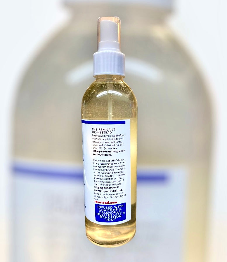 Magnesium Oil Spray [For Stress, Calm, Sleep, +] Pure Zechstein Magnesium & Botanical Infused