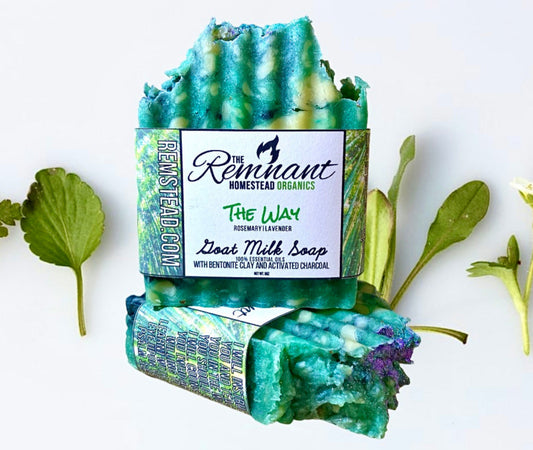 "The Way" Tallow & Goat Milk Soap Bar [Rosemary Lavender] EO | Botanical Infused