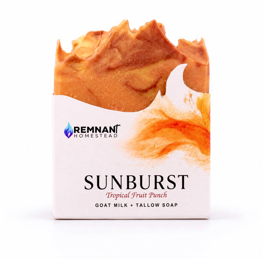 Sunburst | Tropical Paradise Peach Punch | Goat Milk Tallow Soap