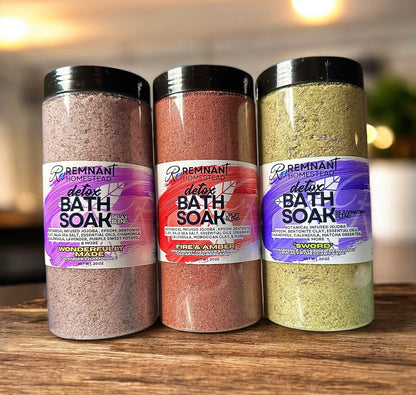 Bentonite Detox Epsom Salt Botanical Soak NO CHARCOAL