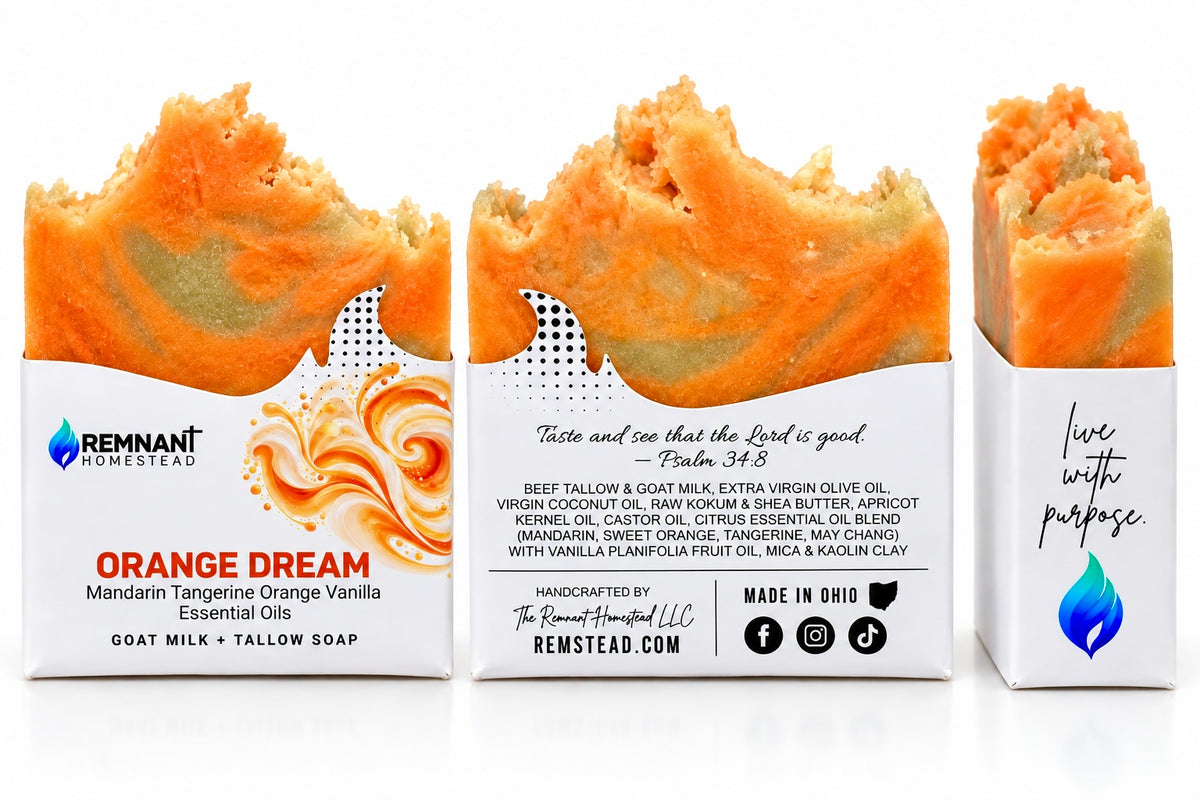 Orange Dream [EO] | Tallow & Goat Milk Soap Bar