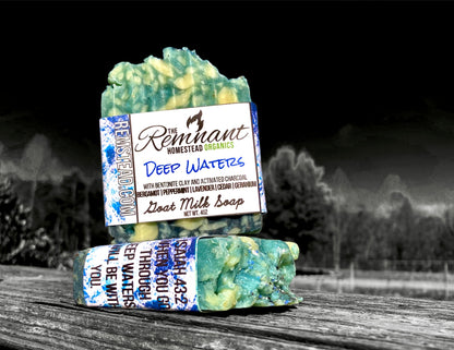 Deep Waters Coastal Mint Tallow & Goat Milk Soap Bar (EO) | Botanic Infused