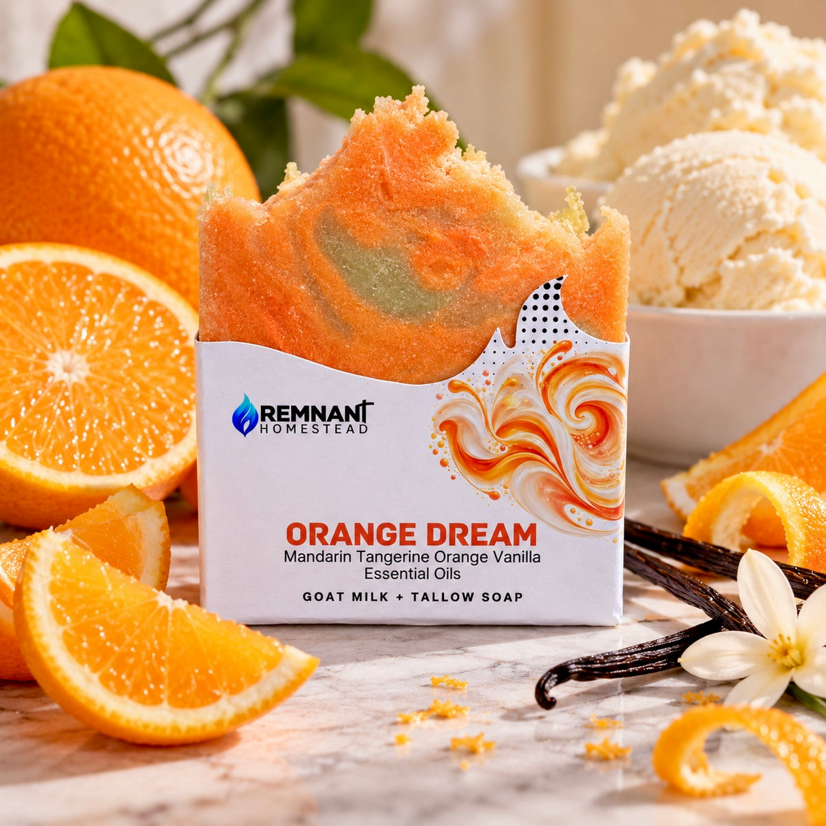 Orange Dream [EO] | Tallow & Goat Milk Soap Bar