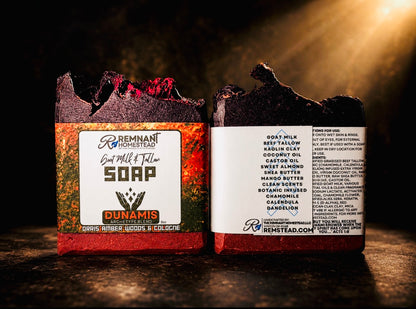DUNAMIS | Bold & Masculine | Goat Milk & Tallow Soap