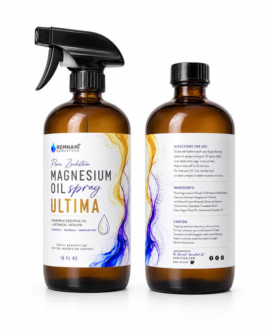 Magnesium Oil Spray [For Stress, Calm, Sleep, +] Pure Zechstein Magnesium & Botanical Infused