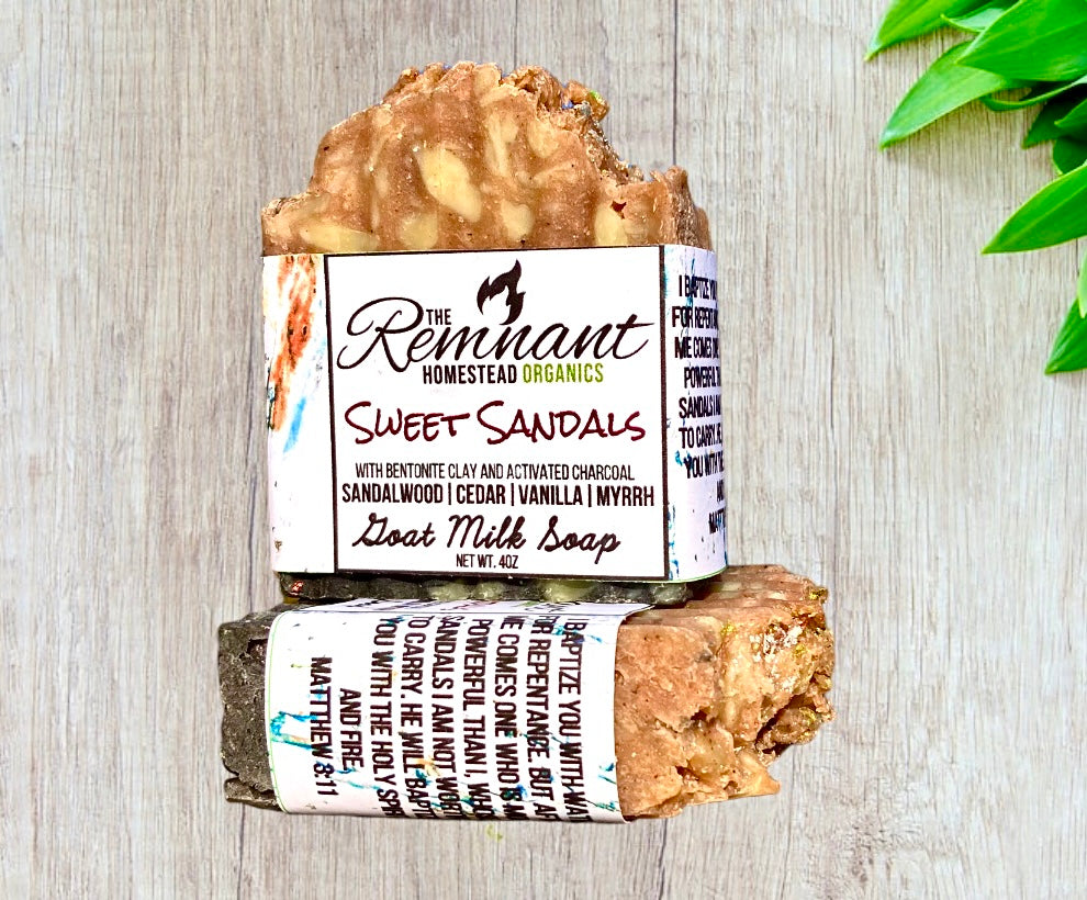 “Stand Firm” Tallow & Goat Milk Soap [Sandalwood, Orange, Myrrh, Vanilla] EO Only