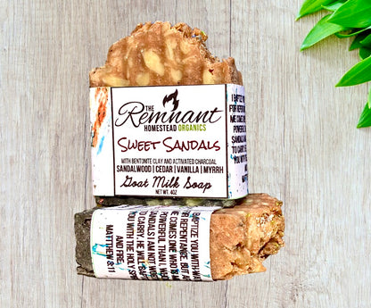 “Stand Firm” Tallow & Goat Milk Soap [Sandalwood, Orange, Myrrh, Vanilla] EO Only
