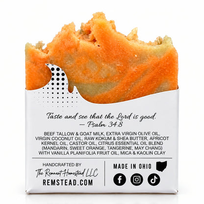 Orange Dream [EO] | Tallow & Goat Milk Soap Bar