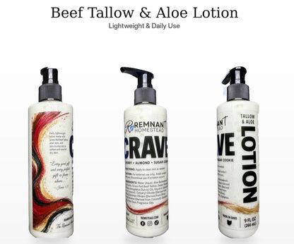 Beef Tallow & Aloe Lotion