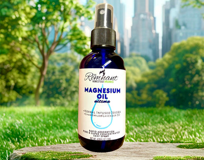 Magnesium Oil Spray [For Stress, Calm, Sleep, +] Pure Zechstein Magnesium & Botanical Infused