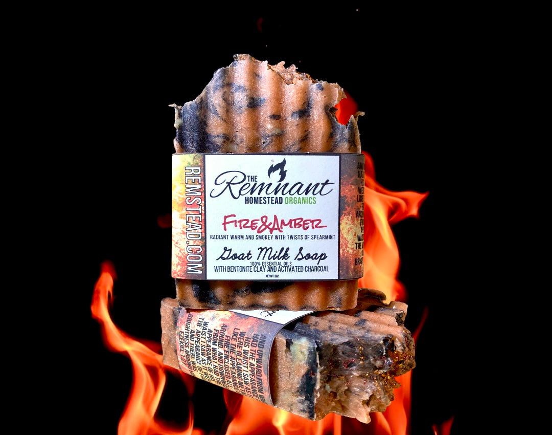 Fire&Amber Tallow GoatSoap [Unisex] Neroli Spearmint Smokey Resin Woods