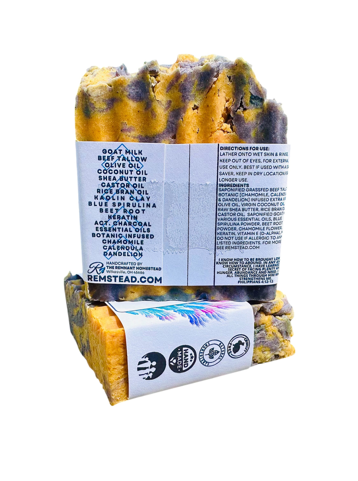 Abound Tallow Goat Milk Soap [Chamo Ylang Ylang Sandalwood Lav Citrus Calm]