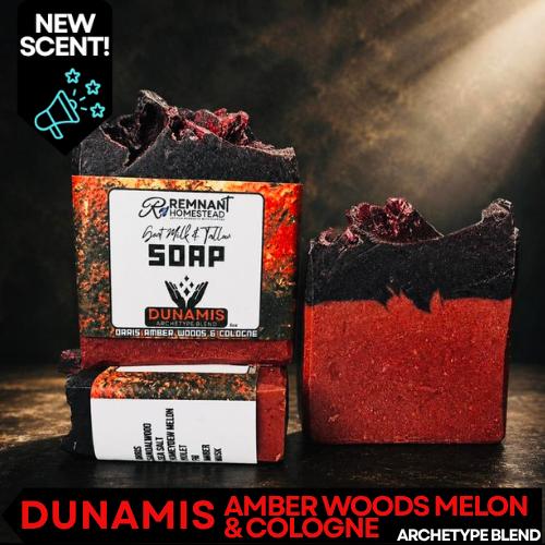 DUNAMIS | Bold & Masculine | Goat Milk & Tallow Soap