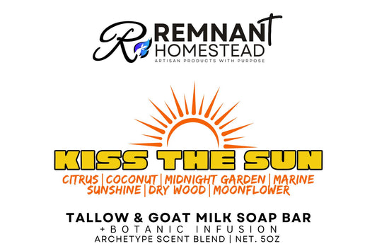 Kiss The Sun | Tallow & GM Soap Bars | [Archetype Blend]